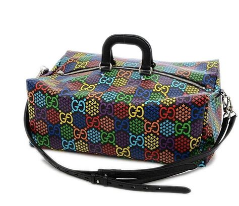 gucci psychedelic duffle bag|gucci duffle bag used.